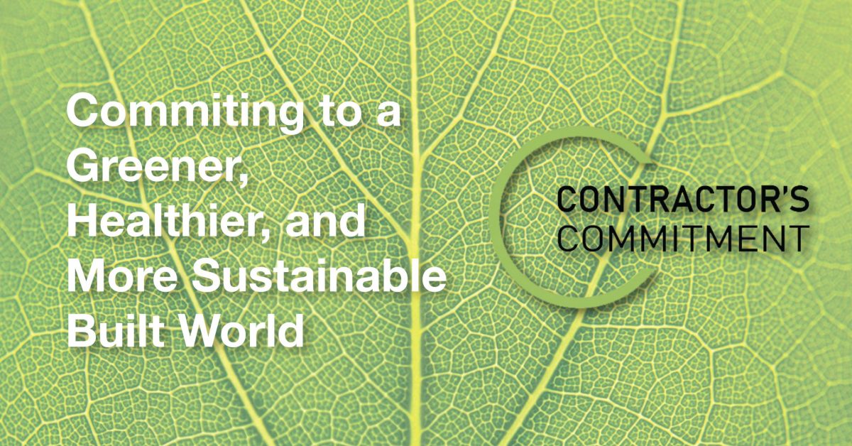 Commiting to a Greener, Healthier, and More Sustainable Built World