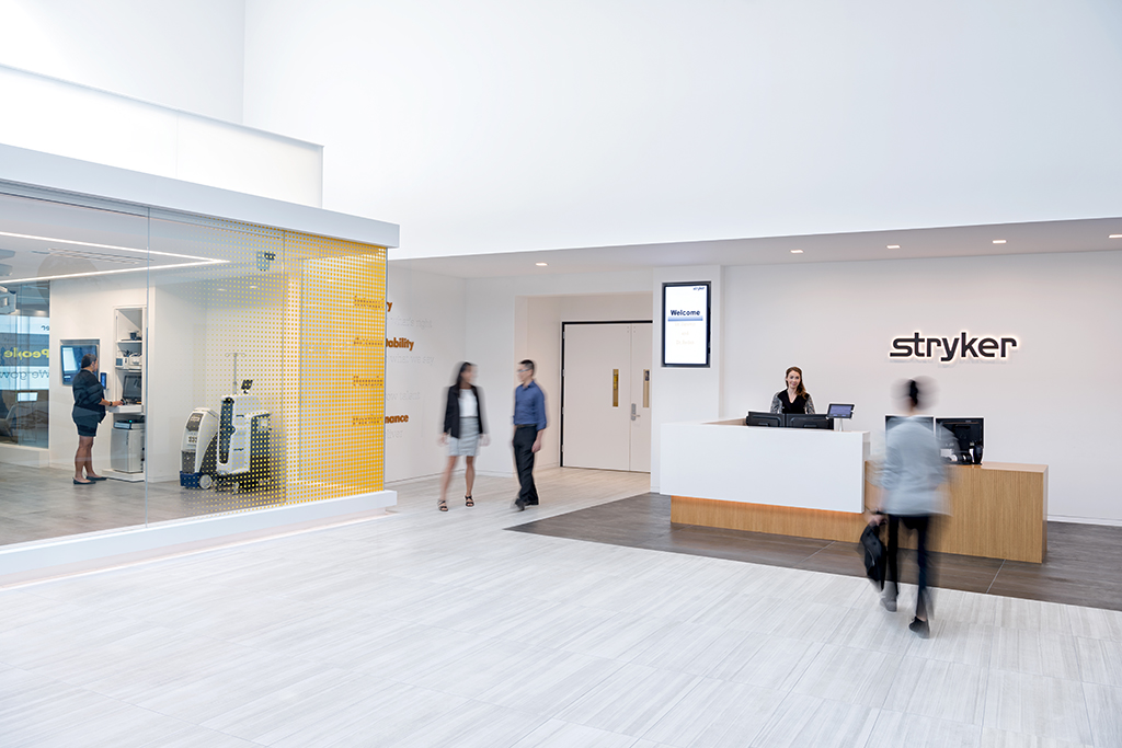 Stryker Customer Experience Center – San Jose Featured on Office Snapshots